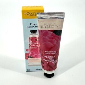 L'Occitane Peony Flora Hand Cream 30ml 1 oz Pivoine Rose Purse Size France‎